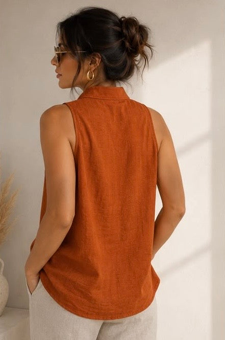 Sleeveless Shirt-NH5343