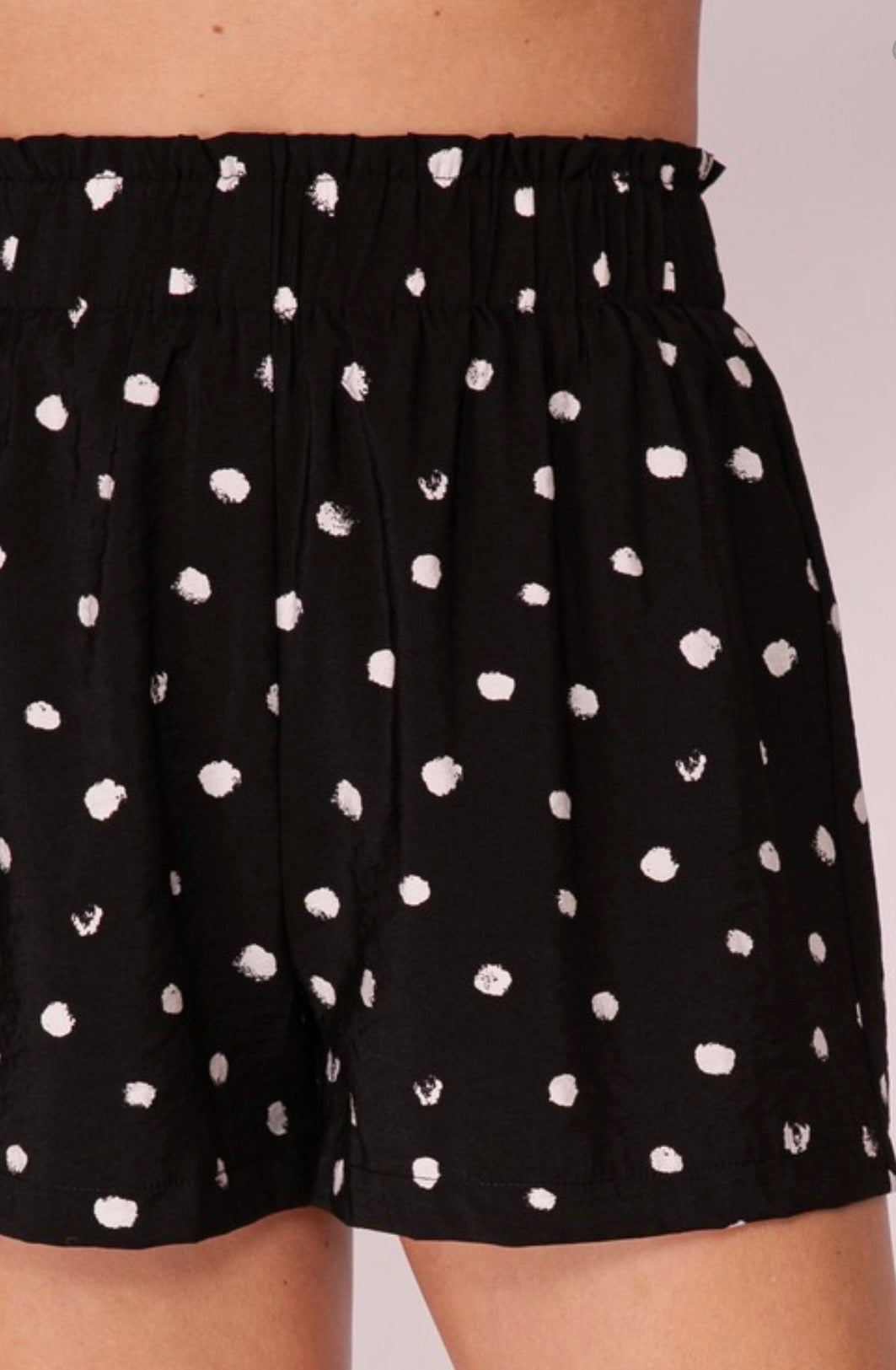 Black Polka Dot Short