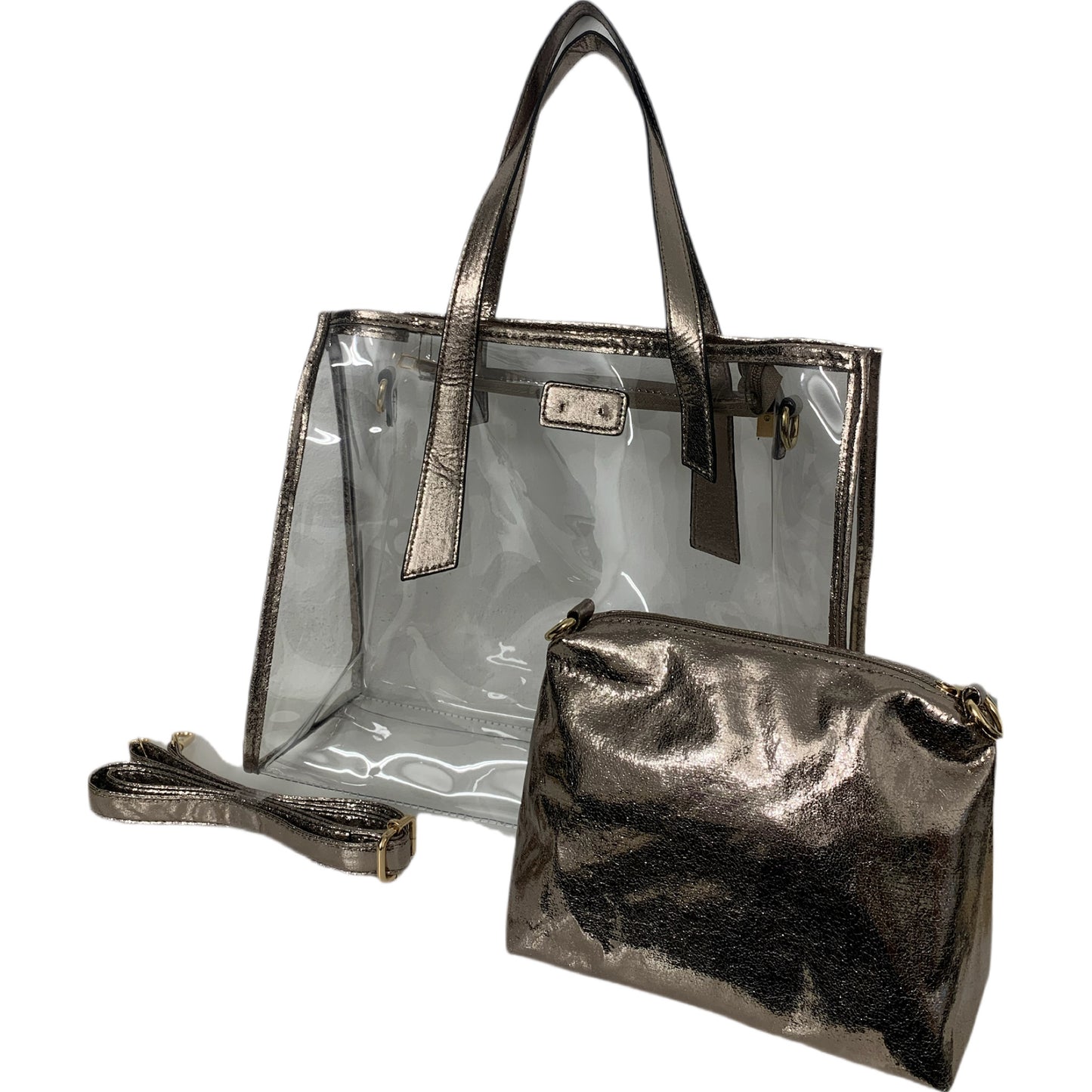 Set Cartera Clear y Crossbody