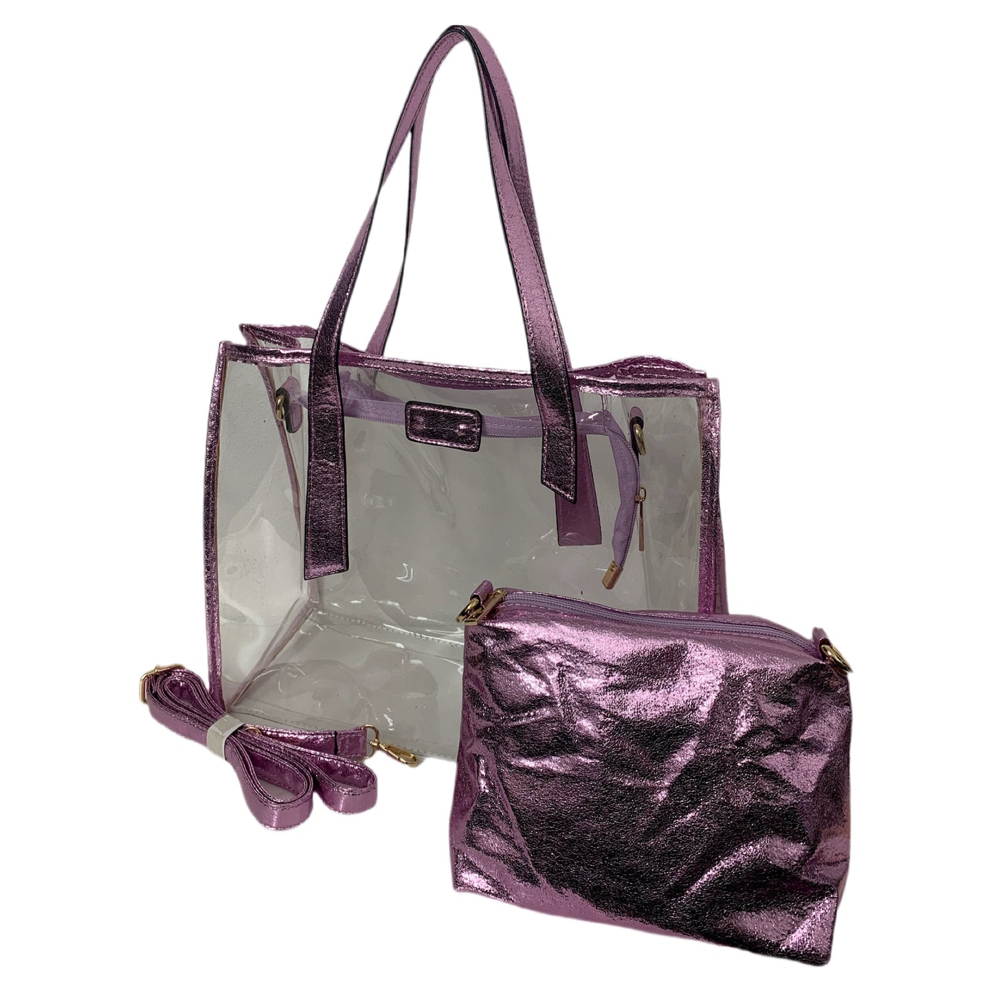 Set Cartera Clear y Crossbody