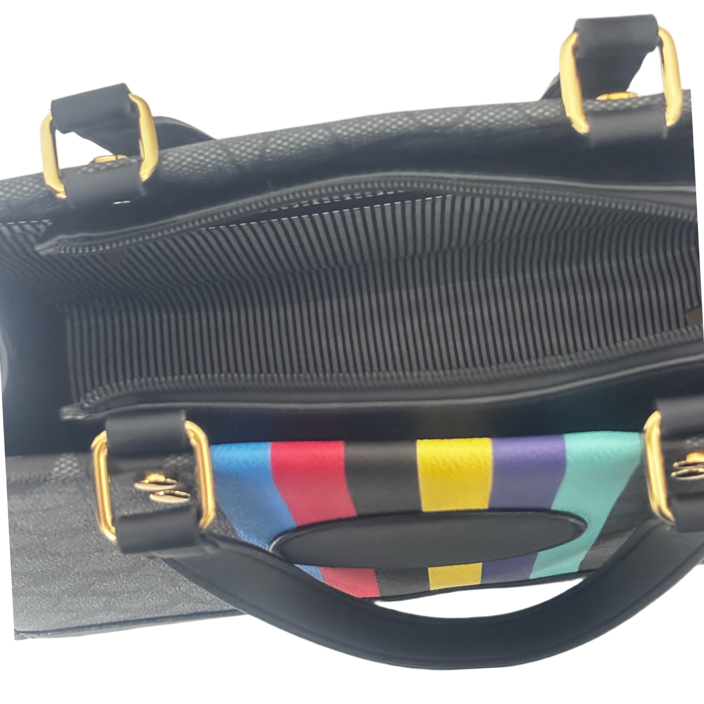 Multi Stripes Bag and Wallet