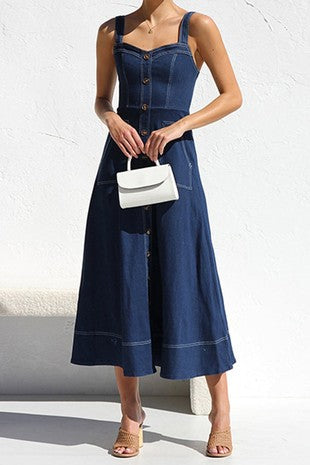 Denim Maxi Dress