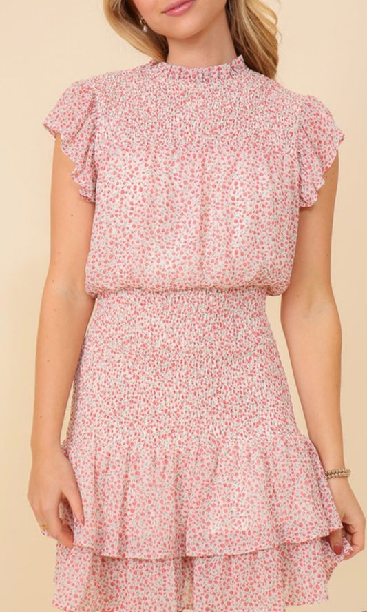 Pink Floral Dress