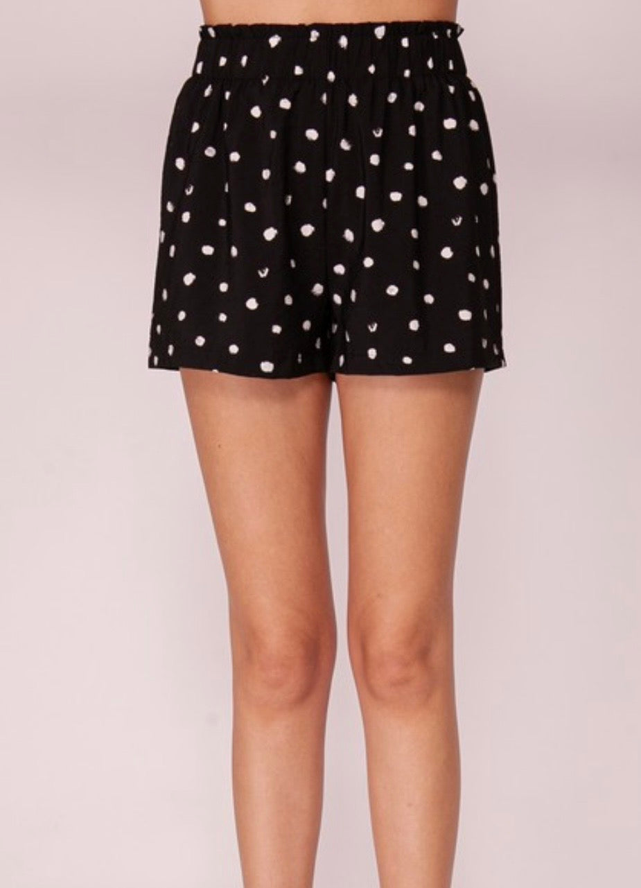 Black Polka Dot Short
