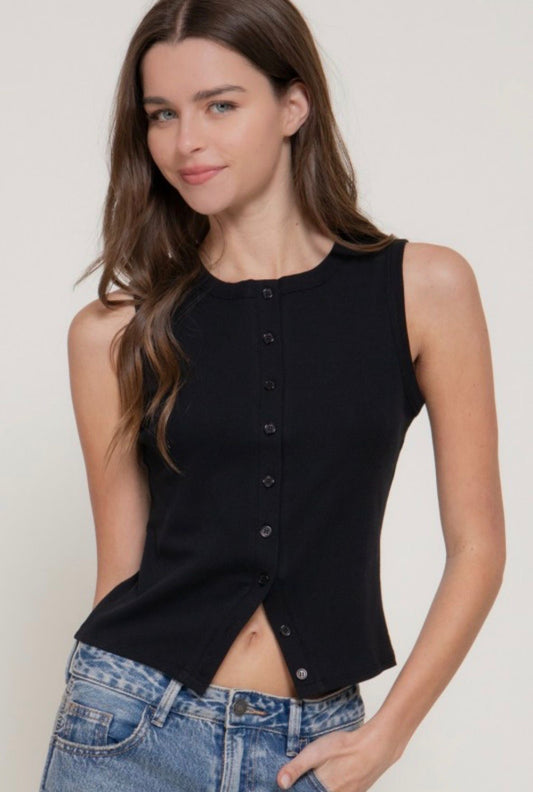 Sleeveless Top Black