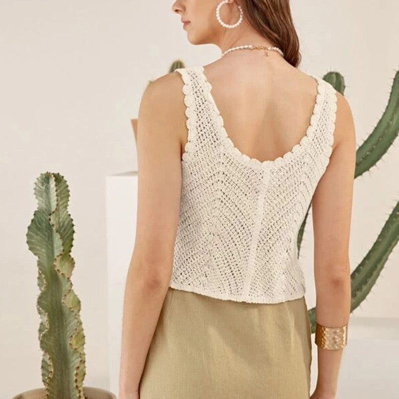 Crochet Tank Top-NH4462