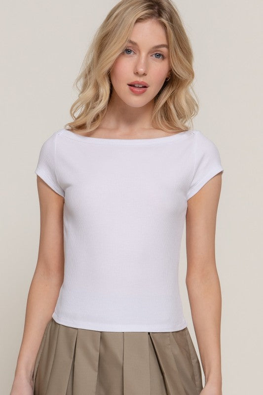 Knit Top White-T14473