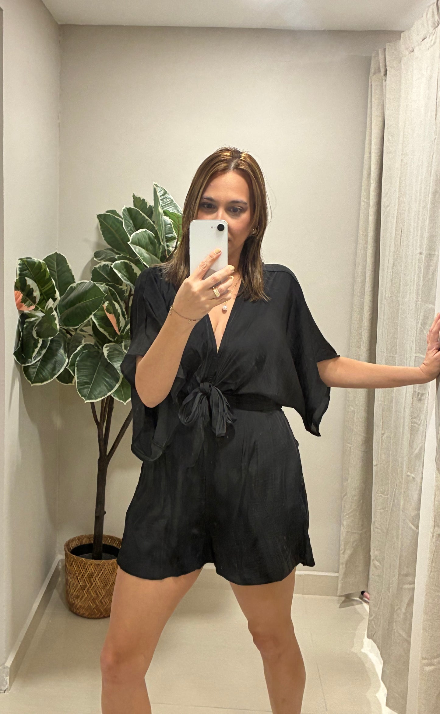 Black Romper Kimono