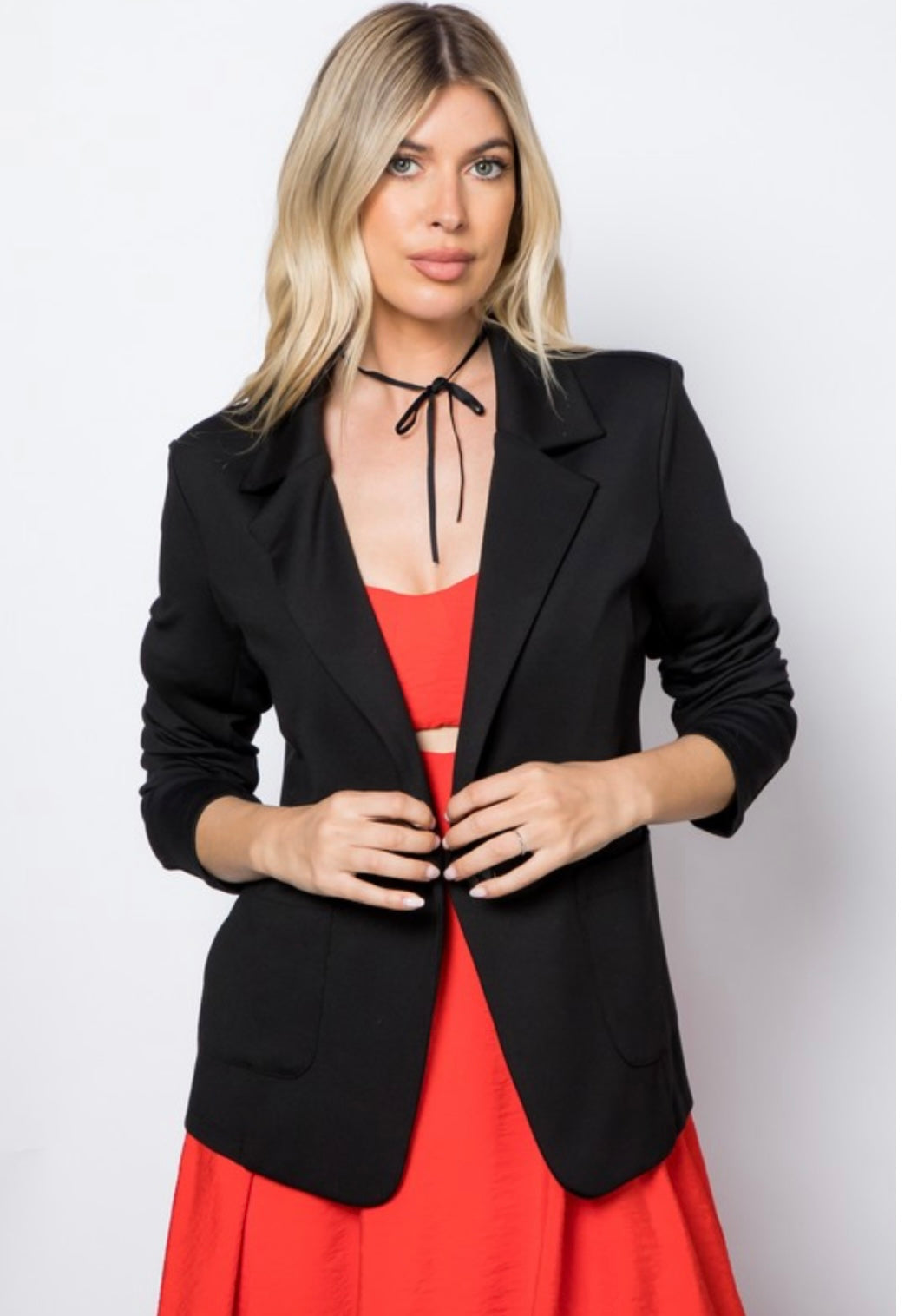 Black Patch Pocket Blazer